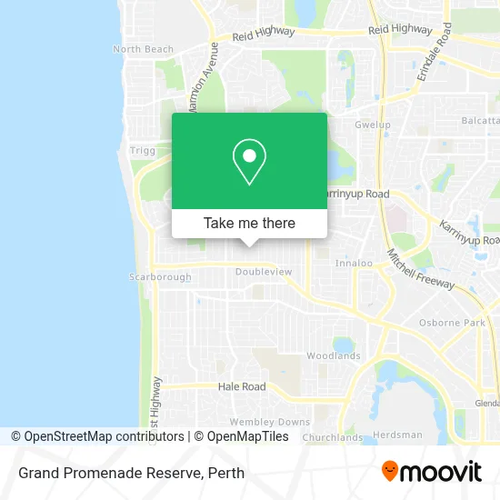 Mapa Grand Promenade Reserve