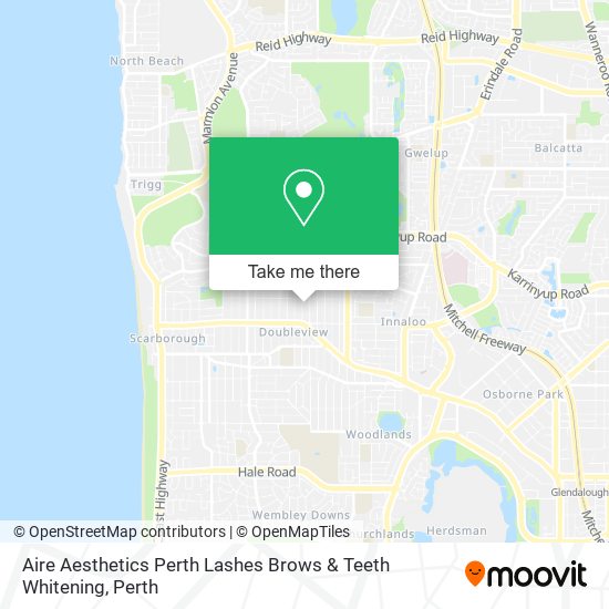 Aire Aesthetics Perth Lashes Brows & Teeth Whitening map