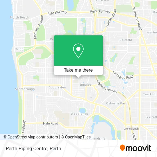 Mapa Perth Piping Centre