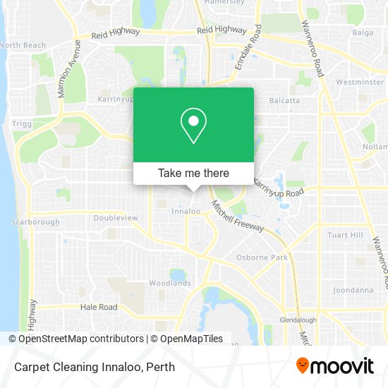 Carpet Cleaning Innaloo map