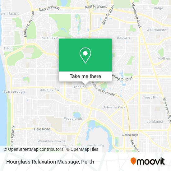 Hourglass Relaxation Massage map
