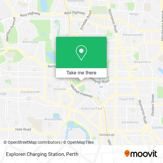 Mapa Exploren Charging Station