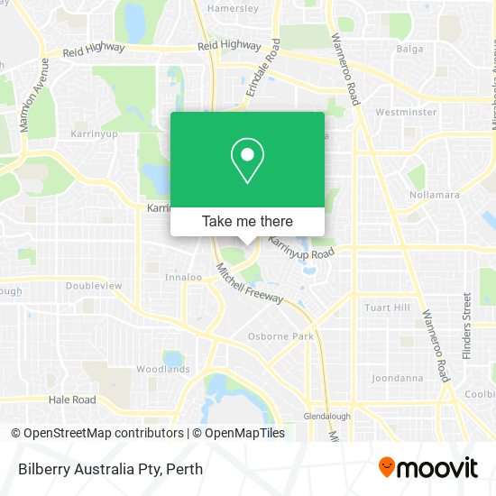 Bilberry Australia Pty map