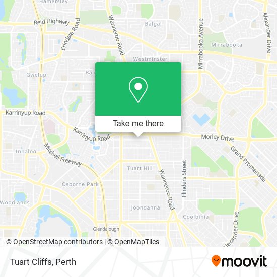 Mapa Tuart Cliffs