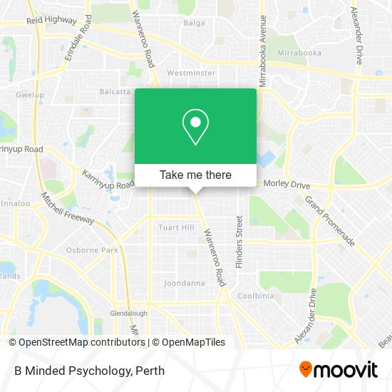 B Minded Psychology map