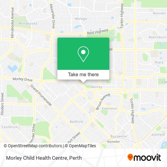 Morley Child Health Centre map