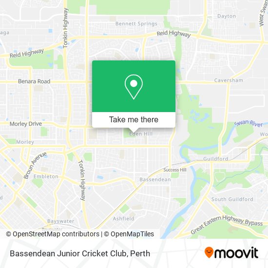 Bassendean Junior Cricket Club map