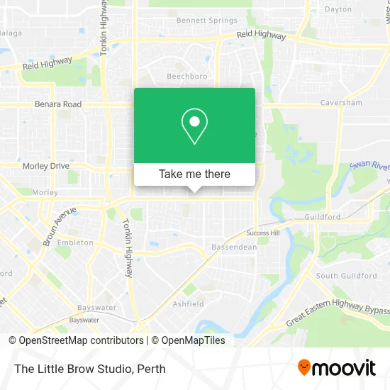 Mapa The Little Brow Studio