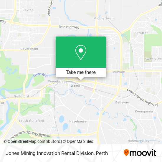 Jones Mining Innovation Rental Division map