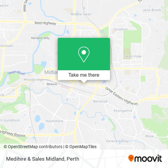 Medihire & Sales Midland map