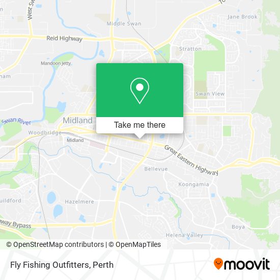 Fly Fishing Outfitters map