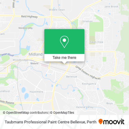 Mapa Taubmans Professional Paint Centre Bellevue