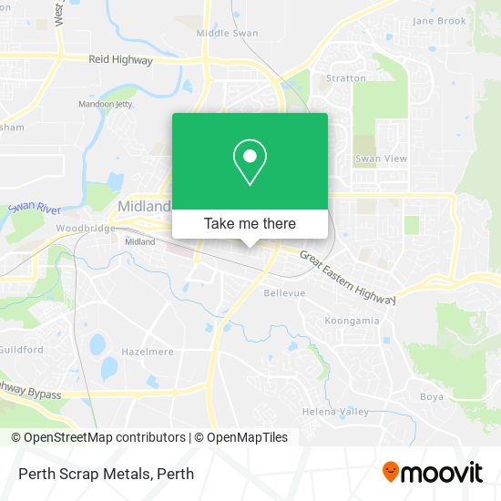 Perth Scrap Metals map