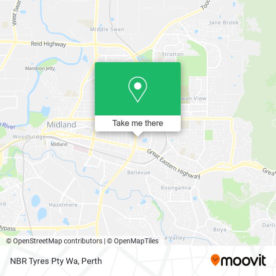 NBR Tyres Pty Wa map
