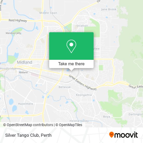 Silver Tango Club map