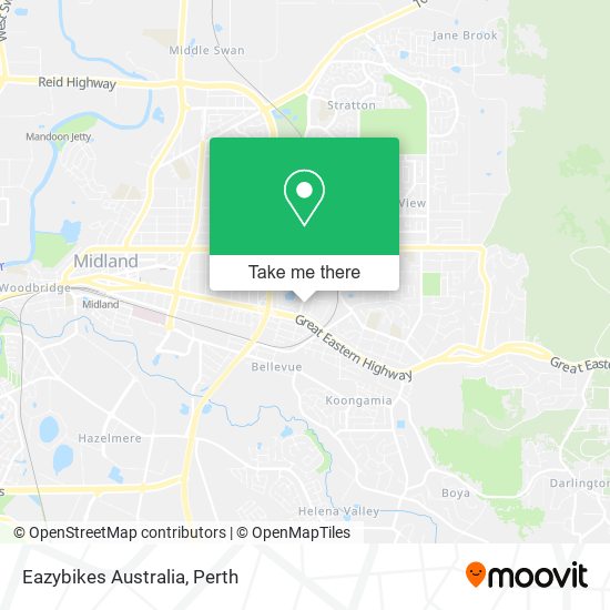 Eazybikes Australia map