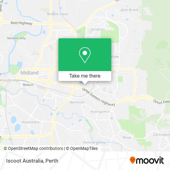 Iscoot Australia map