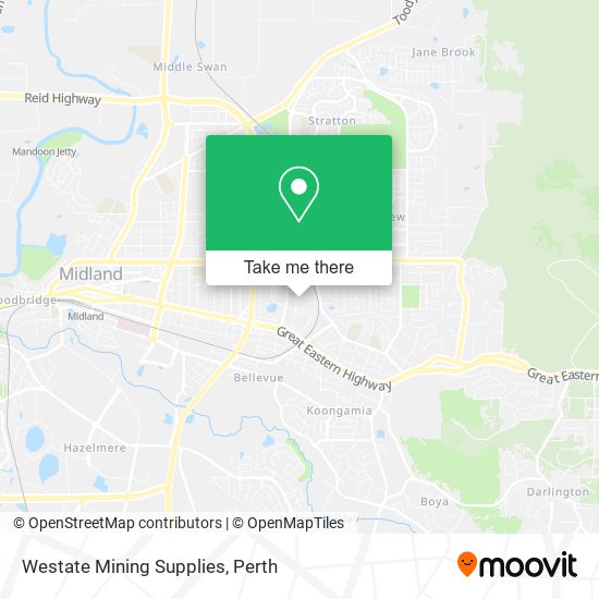 Westate Mining Supplies map