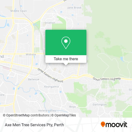 Mapa Axe Men Tree Services Pty