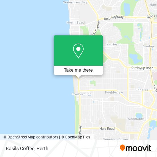 Basils Coffee map