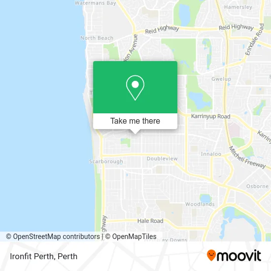 Mapa Ironfit Perth