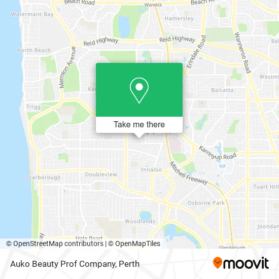 Auko Beauty Prof Company map