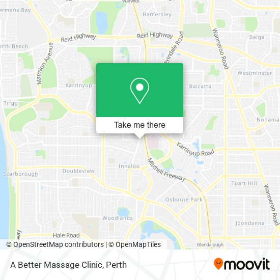 A Better Massage Clinic map