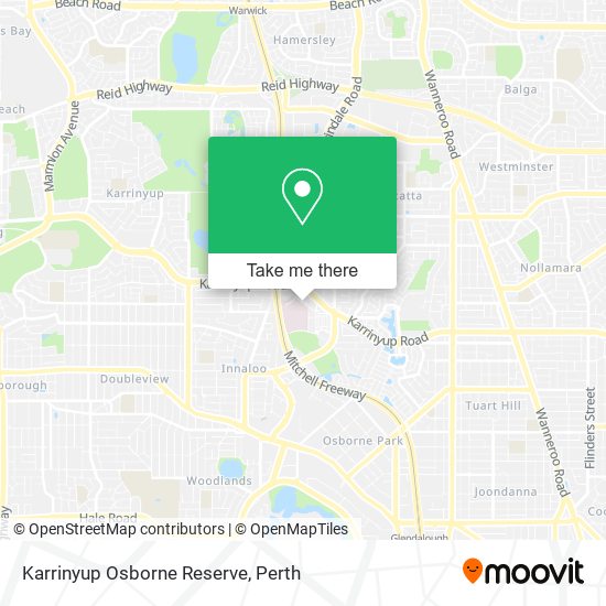 Mapa Karrinyup Osborne Reserve