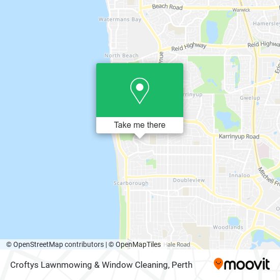 Croftys Lawnmowing & Window Cleaning map