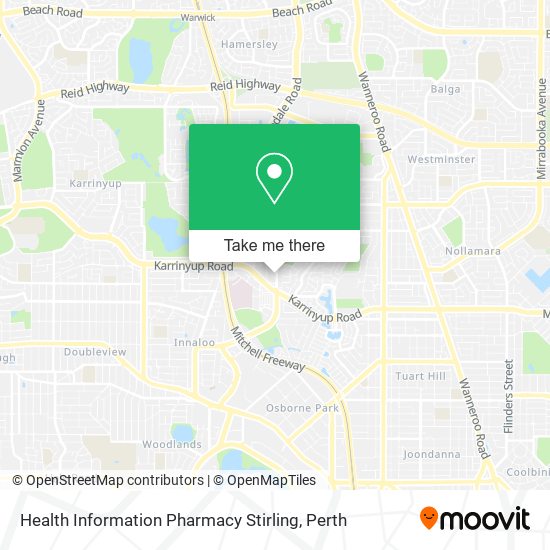 Health Information Pharmacy Stirling map