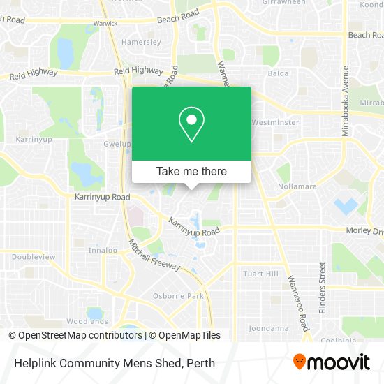 Helplink Community Mens Shed map
