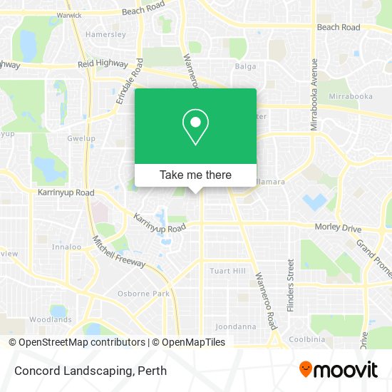 Concord Landscaping map