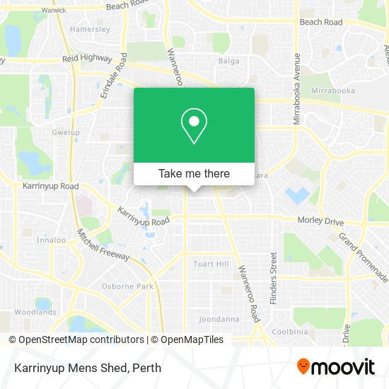 Karrinyup Mens Shed map