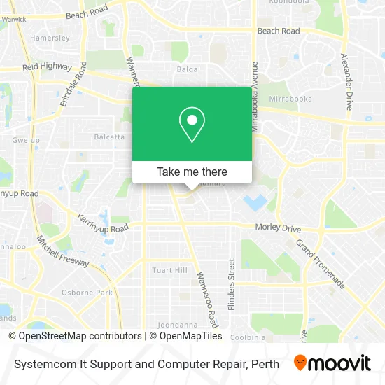 Mapa Systemcom It Support and Computer Repair