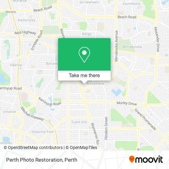 Perth Photo Restoration map