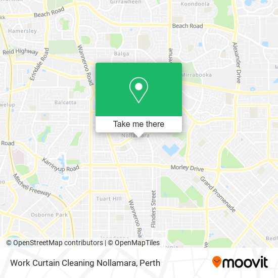 Work Curtain Cleaning Nollamara map