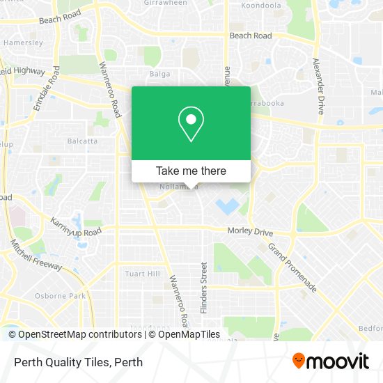 Perth Quality Tiles map