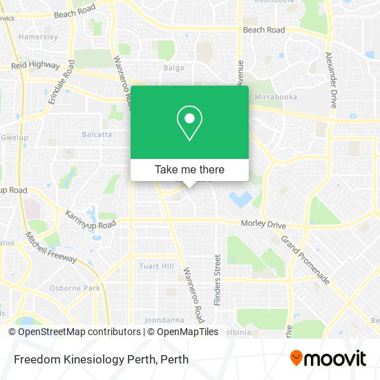 Freedom Kinesiology Perth map