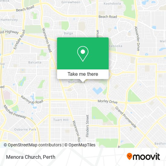 Menora Church map