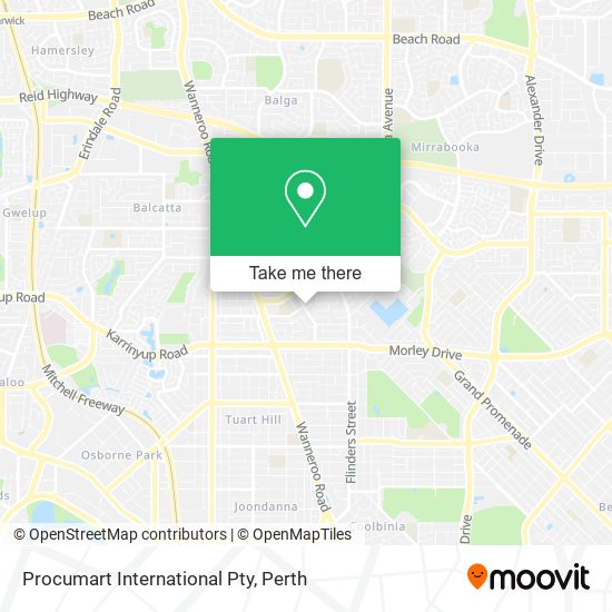 Procumart International Pty map