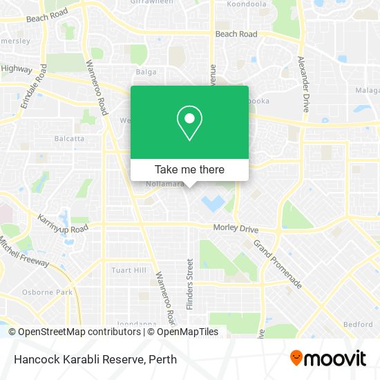 Hancock Karabli Reserve map
