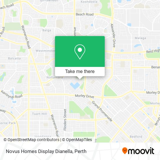 Novus Homes Display Dianella map