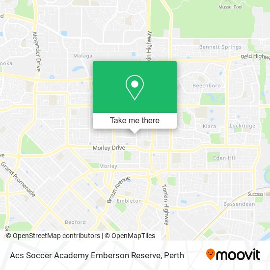 Acs Soccer Academy Emberson Reserve map