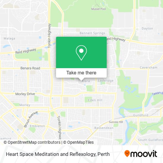 Mapa Heart Space Meditation and Reflexology