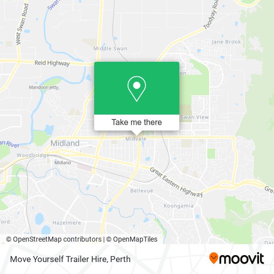 Move Yourself Trailer Hire map