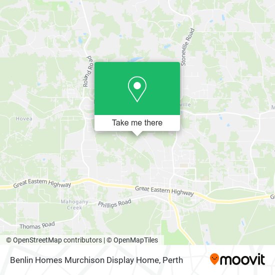 Mapa Benlin Homes Murchison Display Home