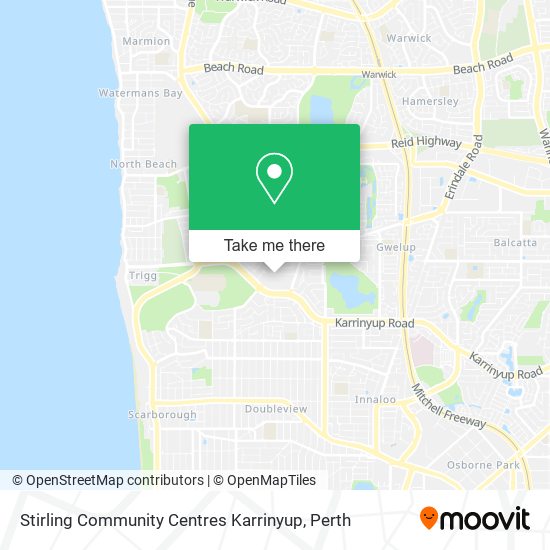 Stirling Community Centres Karrinyup map