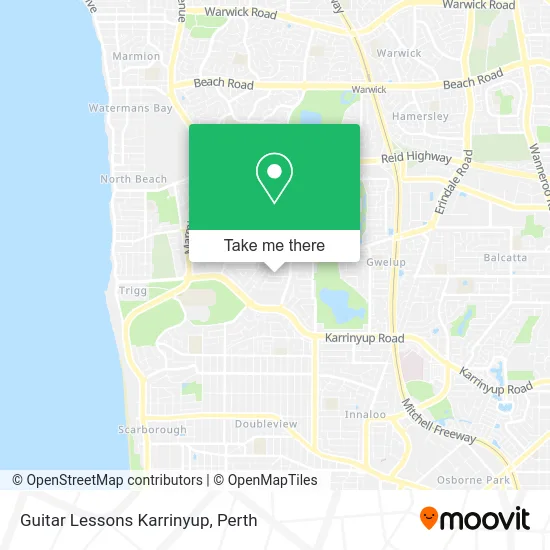 Mapa Guitar Lessons Karrinyup