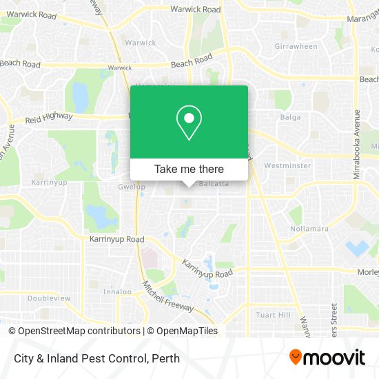 City & Inland Pest Control map