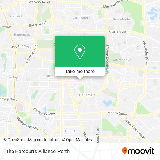 The Harcourts Alliance map